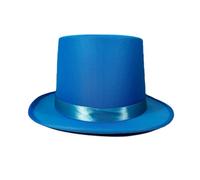 DIEKE Sombrero de magos de color brillante para mujeres y hombres con cinturón, sombrero alto, disfraz de cosplay, fiesta temática para adultos, artistas de escenario, actuaciones en escenario