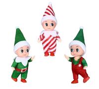 DIELIANHUA 3 pcs Elfo Navidad Muñeco, Figuras de Elfos de Navidad, Elfo Muñeco Navidad, Elfos de Navidad, Regalos Navideños para Niños y Niñas