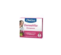 Dielisa DonnaVita Mujer - Complemento Alimenticio para la Menopausia con Isoflavonas de Liberación Prolongada, Lúpulo, Trébol Rojo, Salvia y Vitamina E - 30 Cápsulas