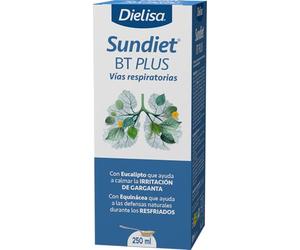 Dielisa - Sundiet BT Plus, Complemento Alimenticio Líquido a Base de Plantas Medicinales y Miel de Eucalipto, Contribuye a Suavizar la Garganta y las Vías Respiratorias Superiores - 250 ml