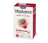 Dielisa Vitadvance - Refuerzo nutricional - Batido en Polvo Sabor Fresa, 320g (10 sobres) - Con Proteínas, 23 Vitaminas y Minerales - Sin Azúcares Añadidos, Sin Gluten