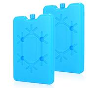 DIELOVEHUA 2 Piezas 200ML Acumuladores de Frio, Paquete Frío Extraplano, Bolsas de Hielo, Bloques Congeladores de Frío Pequeños, Reutilizables, para Viajar y Acampar