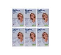 Diemeno Duplo - Isoflavonas Calcio, Complemento Alimenticio, Cápsulas Entéricas ricas en isoflavonas con Calcio, Aliviar Síntomas de la Menopausia, 30+30 Cápsulas Día - Pack 6 Unidades de 60 Cápsulas