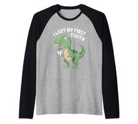 Diente de bebé perdido perdí mi primer diente Camiseta Manga Raglan