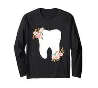 Diente De Flor - Dentista Asistente Dental Higienista Odontología Manga Larga