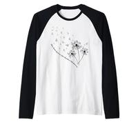Diente de león Cebra Sensibilización sobre el síndrome de Camiseta Manga Raglan