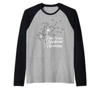 Diente de león Cebra Sensibilización sobre el síndrome de Camiseta Manga Raglan
