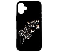 Diente De León Flor De Jack Russell, Árbol Floral De Jack Carcasa para iPhone 16 Plus