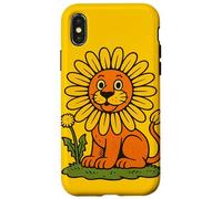 Diente de león León Divertido Flor Juego de Palabras Caprichoso Naturaleza Animal Carcasa para iPhone X/XS