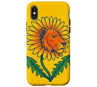 Diente de león León Divertido Flor Juego de Palabras Caprichoso Naturaleza Animal Carcasa para iPhone X/XS