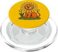 Diente de león León Divertido Flor Juego de Palabras Caprichoso Naturaleza Animal PopSockets PopGrip para MagSafe