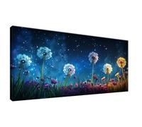 Diente De León Pintura de Diamante 5D Completa Kit Diamond Painting Cielo Estrellado Manualidades Adultos, Cuadro Diamantes Cristal Art Punto de Cruz Set para Decoración Pared Hogar 45x90cm 0Z-767