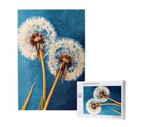 Diente De León Puzzle 1000 Piezas,Rompecabezas Adultos de Madera,Flor Puzzles Juegos Divertidos/Relajantes/Desafiantes para Adultos y Principiantes,como Regalo para Amigos y Seres Queridos M-1291