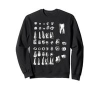 Dientes Anatomía Ilustración Odontología Dentista Practicante Sudadera