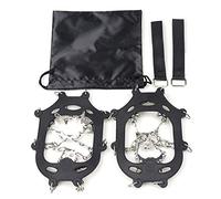 Dientes de crampones para Hielo, Pinza for Hielo y Nieve de Acero Inoxidable con 23 Dientes, Multicolor, Varios tamaños, Paquete 2(Black L)