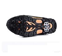 Dientes de crampones para Hielo, Pinzas de Hielo 24 Dientes for Calzado, Escalada en Nieve, Senderismo, Paquete 2 Tallas ML(M 32 39)