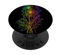 Dientes De León Arcoíris Flores Silvestres Dientes De León PopSockets PopGrip Adhesivo