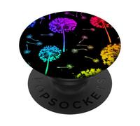 Dientes De León Arcoíris Flores Silvestres Dientes De León PopSockets PopGrip Adhesivo