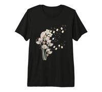 Dientes de león y Mahjong Tiles Bam Crak Dots Make A Wish Flower Camiseta Premium