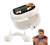 Dientes de vampiro, accesorios de disfraz de Halloween, dientes falsos blancos, disfraz de Halloween y cosplay accesorios para fiestas, disfraces, bailes de máscaras, carnaval, actuaciones y eventos