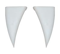 Dientes de vampiro para coche, decoración de Halloween para coches, camiones, SUV, colmillos de vampiro 3D, accesorio espeluznante para montaje en rejilla delantera, ABS impermeable resistente al