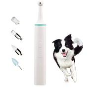 Dientes del Perro EléCtrico Pulidor De Sarro Quitar Mancha Limpiador De Dientes con 4 Cabezales De Cepillo De Dientes Escalador Cachorro Cuidado Dental Kit De Limpieza para Perros Gatos