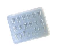 Dientes educativos de silicona para dentales, manualidades, adecuados para proyectos de aula, suministros de fiesta y decoración, silicona de grado alimenticio