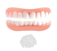 Dientes Falsos Cosméticos 1 Pieza Dentadura Postiza Con Ajuste Cómodo, Carillas Dentales Ajustables Para Cubrir Dientes Picados, Instant Protesis Dental Para La Mayoría De Hombres Mujeres
