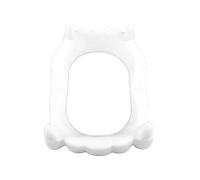 Dientes falsos luminosos de vampiro aterrador, dentaduras postizas, juguete para fiesta de Halloween, 10 unidades, color blanco