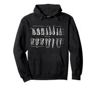 Dientes Humanos Dental Vintage Anatomía Retro Odontología Sudadera con Capucha
