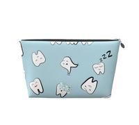 Dientes Patrón Diente Dental Dibujos Animados, Bolsa de artículos de tocador Bolsa de Maquillaje Bolsa de cosméticos Bolsa de artículos de tocador de Viaje portátil