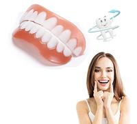 Dientes Postizos Temporales 2 Pares Carillas Dentales Ajustables Para Hombres E Mujeres, Dentadura Postiza Perfecta Arriba Y Abajo Kit Blanqueamiento Dental Cubrir Los Dientes Malos