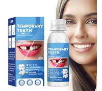 Dientes postizos temporales,Kit de Reparación de Dientes, Dientes Postizos Temporales, Composite Dental, Material Moldeable para Protesis Dental para Fijar (1)