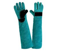 Dierlijke Handling Handschoenen Bijtbestendig Versterkte Lederen Padding Hond, Kat Kras, Vogel Handling Falcon Handschoenen Grijpen,Guantes anti-espino para la gestión de animales domésticos