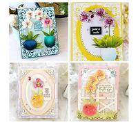 Dies de corte para tarjetas que hacen mariposa orquídea olla de botas de bote de corte carpetas de estallido de estallidos para álbumes de recortes 3D tarjetas artesanales haciendo regalo de bricolaj