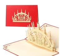 Diese-Klappkarten® Navidad - 3D pop up - Tarjeta, distintos diseños, corte por láser | hecho a mano | tarjeta de Navidad | tarjeta de felicitación | Nochebuena | Adviento | Papá Noel, color W27