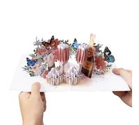 Diese-Klappkarten Tarjeta Felicitacion Boda - Tarjeta Aniversario Pareja 3D con Desplegable - Postal Aniversario de Novios - Postal para Regalos de Boda para los Novios