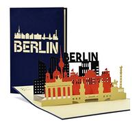 Diese Klappkarten Tarjeta Regalo Viaje Sorpresa a Berlín - Tarjeta 3D con viajes para regalar - Vale regalo viaje con diseño desplegable - Tarjeta viaje sorpresa con sobre