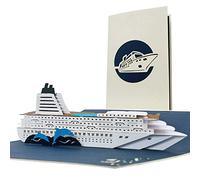 Diese-Klappkarten Tarjeta regalo viaje sorpresa - Postal 3D con viajes para regalar - Vale regalo viaje con diseño desplegable - Viaje Sorpresa en Crucero