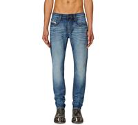 Diesel 2019 D-Strukt 0DQAE Hombre W32 / L34 Slim Azul Denim Descolorido Fly Zip
