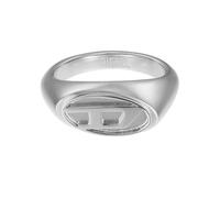 Diesel Anillo de acero inoxidable plateado para hombre, DX14750407, Acero inoxidable, Sin piedras preciosas, Tono plateado