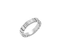 Diesel Anillo de acero inoxidable plateado para hombre, DX159104010, Acero inoxidable, Sin piedras preciosas