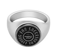 Diesel Anillo Jewelry DX1463040-25 Marca, 11.5, Tono plateado y grafito