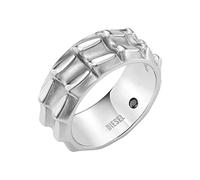 Diesel Anillo Para Hombres De Acero, Ancho: 10mm Plata Anillo De Acero Inoxidable, DX1394040