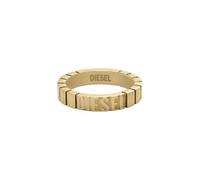 Diesel Anillos de acero inoxidable para hombre, Dorado pálido, 5.5