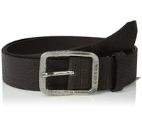 Diesel BANTOS CINTURA Cinturon Belt Hombre Cuero Genuino (Marrone Oscuro, 80 cm)
