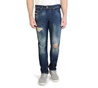 Diesel Belther 084TX Vaqueros Hombre Slim Straight (31W / 32L, Azul)