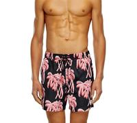 Diesel BMBX-RIO-41-ZIP CALZONCINI Bañador, Black+Red+Pink+White, L para Hombre