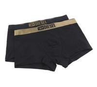 DIESEL Boxers Trunk De Algodón Elástico Talle L 2 Pack Negro