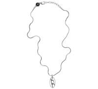 Diesel Collar Para Hombres Solo Colgante, L550Xw2.0mm Plata Collar De Acero Inoxidable, DX1342040